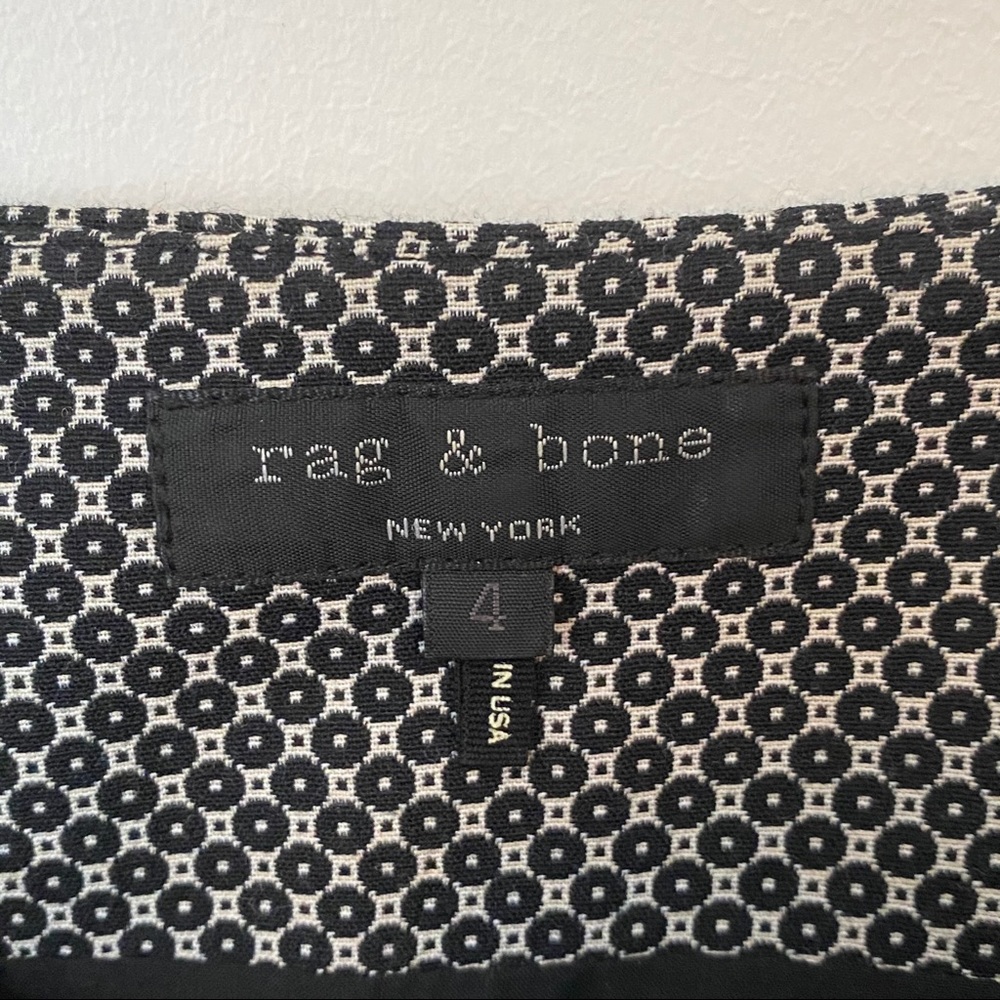 Rag And Bone Black And White Patterned Skirt - image 4
